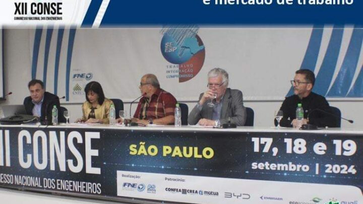 XII Congresso Nacional dos Engenheiros (Conse) – SENGE-PA esteve representado por Eugênia Paumgartten.