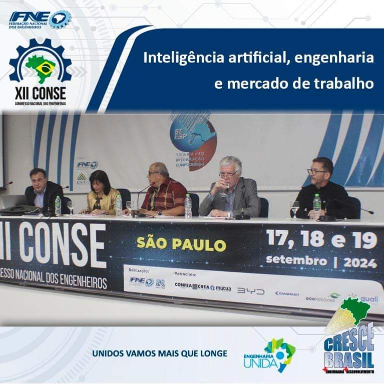 XII Congresso Nacional dos Engenheiros (Conse) – SENGE-PA esteve representado por Eugênia Paumgartten.