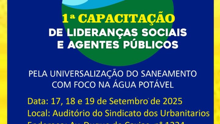 1ª Capacitação de Lideranças Sociais e Agentes Públicos