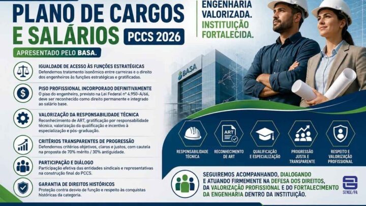 SOBRE O NOVO PLANO DE CARGOS E SALÁRIOS (PCCS 2026) APRESENTADO PELO BASA