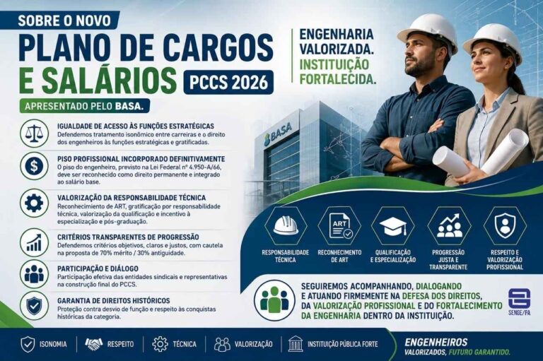 SOBRE O NOVO PLANO DE CARGOS E SALÁRIOS (PCCS 2026) APRESENTADO PELO BASA
